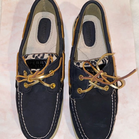 sperry top sider leopard print